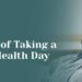 Importance mental health take day one za